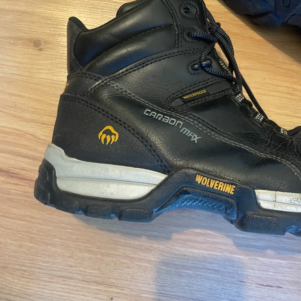 Wolverine Mens Steel Toe CarbonMax® Waterproof Work Boot Shoes 11.5 Reflective